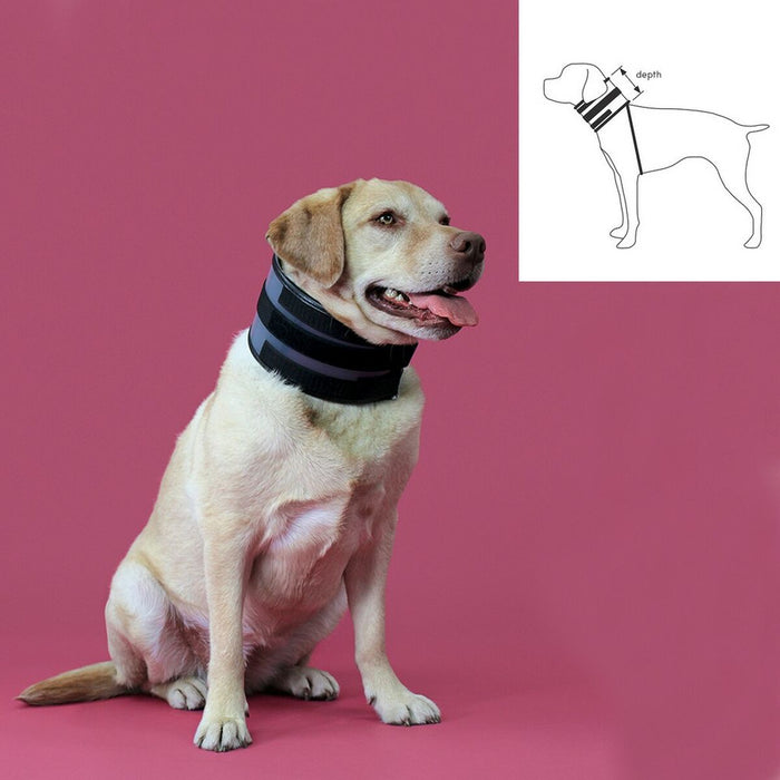 Collarín Cervical para Perros KVP Negro (6-28 cm)